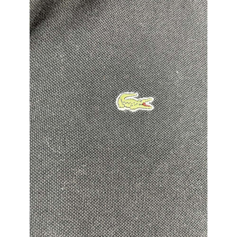 Lacoste Men's XL Cotton Polo Shirt Black Made In France - Picture 3 of 9